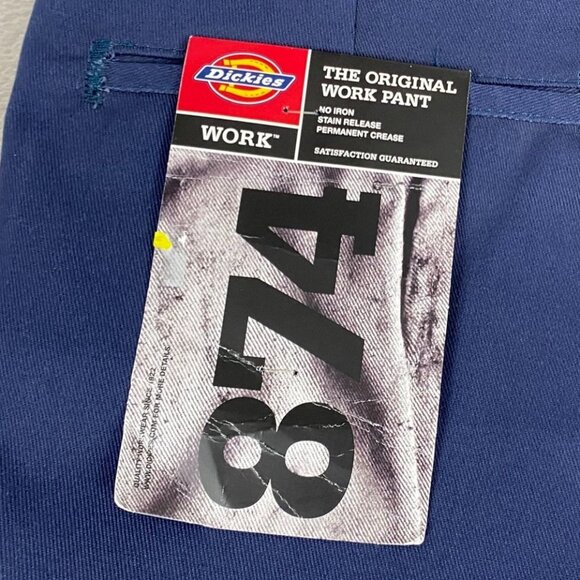 Dickies Men's 874 Work Pants 50X30 Navy Original Fit Polyester Cotton Durable - Picture 9 of 14
